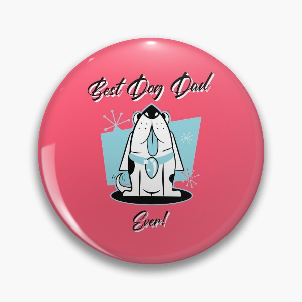 Item preview, Best Dog Dad Ever Retro Mid Century Modern  designed and sold by Guarddogdrive.