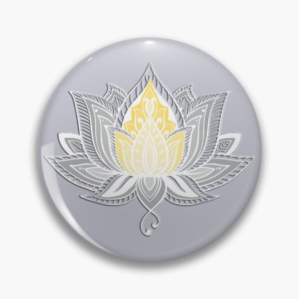 Item preview, Lotus Flower Mandala (Silver and Yellow) designed and sold by squishyrainbow.