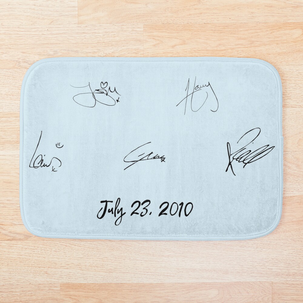 One Direction Signatures and Date