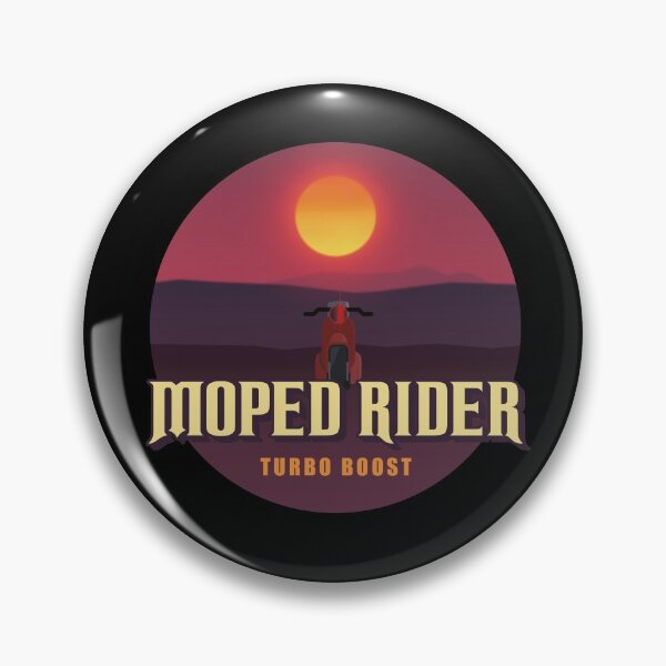 Item preview, Moped Rider Retro Moped Scooter 80's Vintage designed and sold by SafariOutfit.