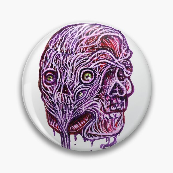 Item preview, Pulpy Horror Conjoined Skull Marker Drawing designed and sold by KLoganArt.