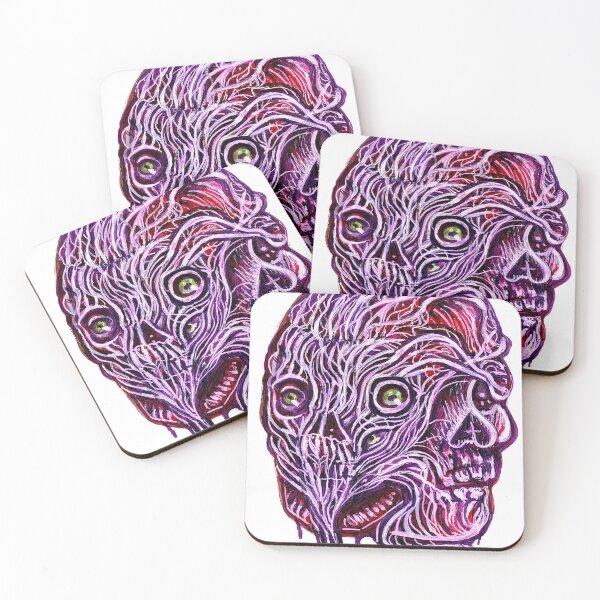 Item preview, Pulpy Horror Conjoined Skull Marker Drawing designed and sold by KLoganArt.
