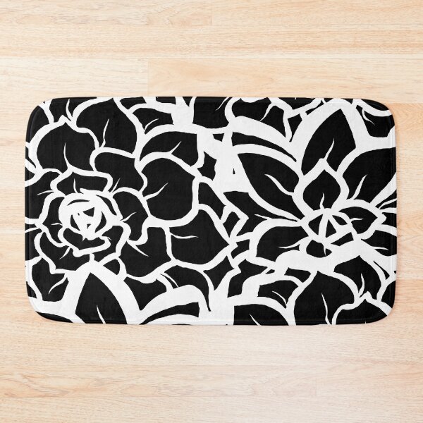 Item preview, Black and White Petal Punch - Digitally Illustrated Abstract Flower Pattern for Home Decor, Clothing Fabric, Curtains, Bedding, Pillows, Upholstery, Phone Cases and Stationary designed and sold by cherdoodles.