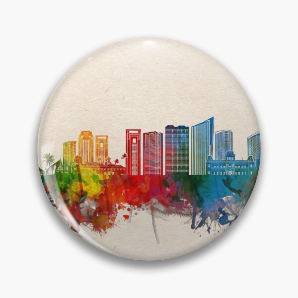 Item preview, honolulu skyline watercolor 2 designed and sold by BekimART2.