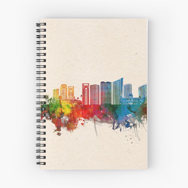 Item preview, honolulu skyline watercolor 2 designed and sold by BekimART2.