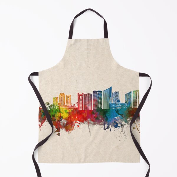 Item preview, honolulu skyline watercolor 2 designed and sold by BekimART2.