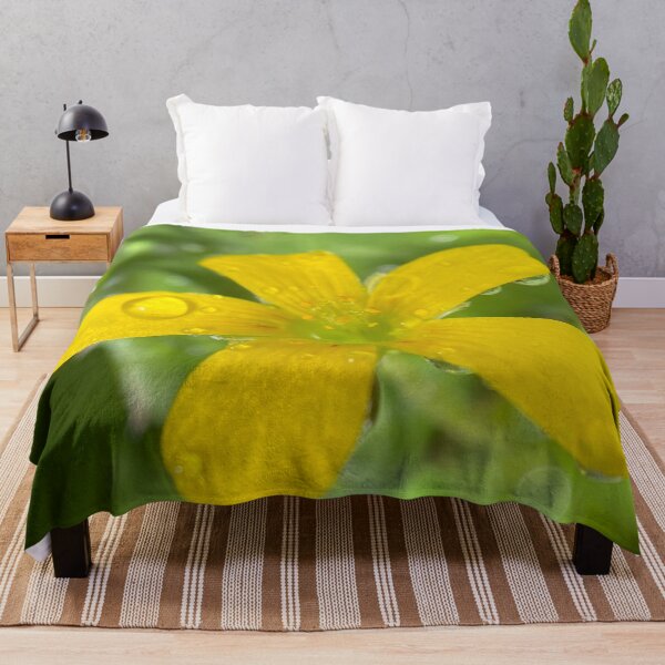 Item preview, Yellow Flower With Water Drops designed and sold by pinkyjainpan.