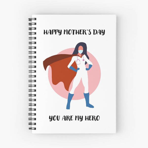 Item preview, Happy mother's day, you are my hero! Medical greeting card | Gift for health care worker (white background) designed and sold by VisualMemo.
