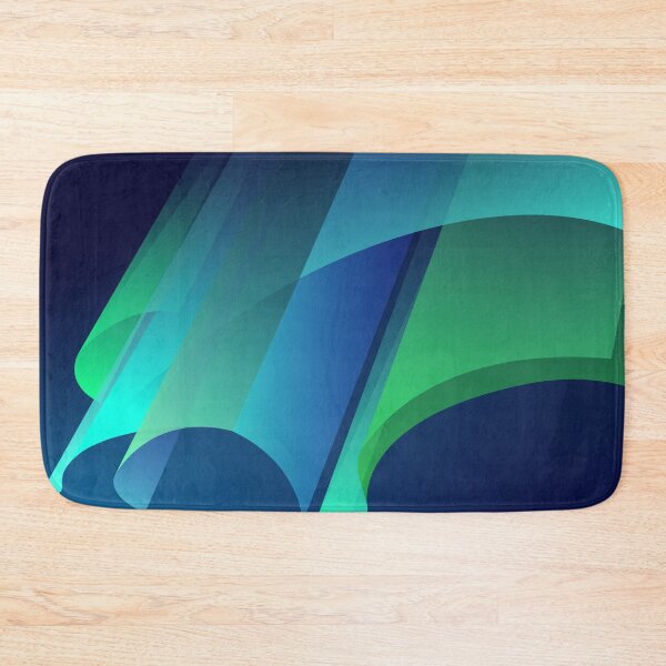 Northern Lights Aurora Bath Mat
