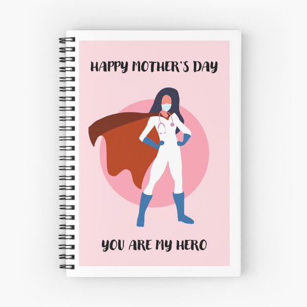 Item preview, Happy mother's day, you are my hero! (pink background) designed and sold by VisualMemo.
