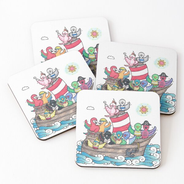 Item preview, Ten Pirate Parrots designed and sold by The Saltwater Woman.
