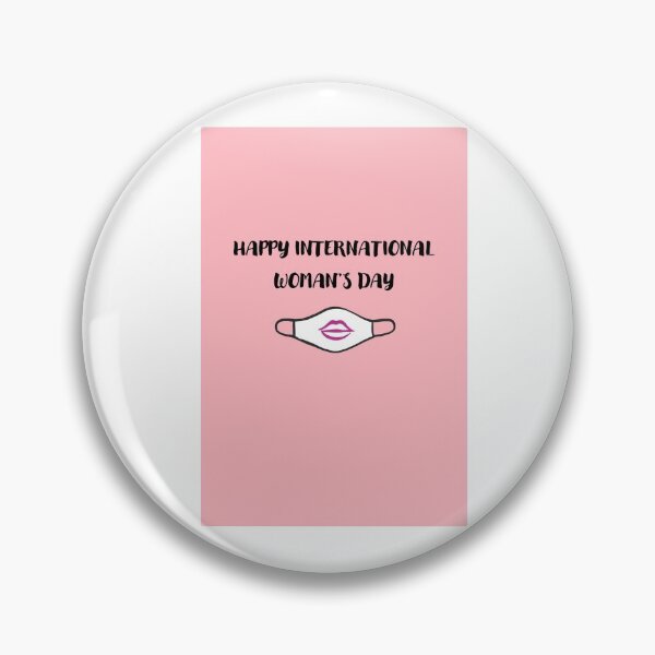 Item preview, Happy international woman's day (pink bankground) designed and sold by VisualMemo.