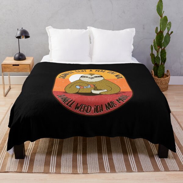 Item preview, Sloth sunset German Nothing works quickly, I just get tired quickly designed and sold by 99vectors.