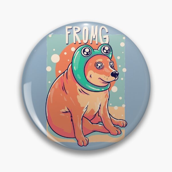 Item preview, Fromg Cheems | Yellow | Shibe | Shiba Inu | Baby Cheems | Frog Pepe | Wacky and Uncharacteristic Ironic Dank Meme Bonk designed and sold by Any Color Designs.