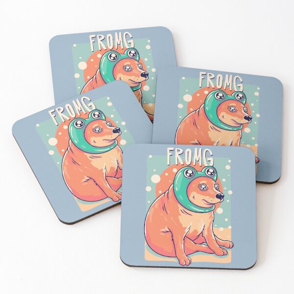 Item preview, Fromg Cheems | Yellow | Shibe | Shiba Inu | Baby Cheems | Frog Pepe | Wacky and Uncharacteristic Ironic Dank Meme Bonk designed and sold by Any Color Designs.