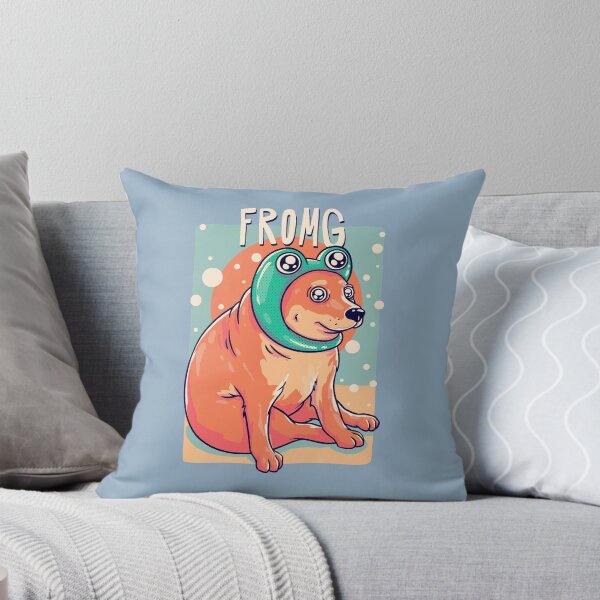 Item preview, Fromg Cheems | Yellow | Shibe | Shiba Inu | Baby Cheems | Frog Pepe | Wacky and Uncharacteristic Ironic Dank Meme Bonk designed and sold by Any Color Designs.