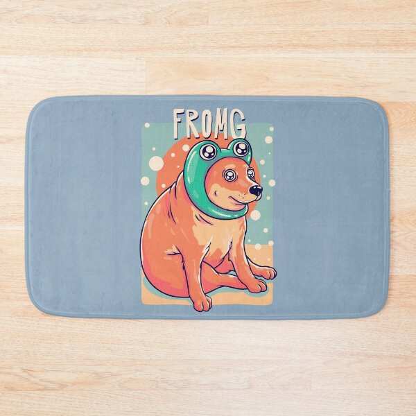 Item preview, Fromg Cheems | Yellow | Shibe | Shiba Inu | Baby Cheems | Frog Pepe | Wacky and Uncharacteristic Ironic Dank Meme Bonk designed and sold by Any Color Designs.