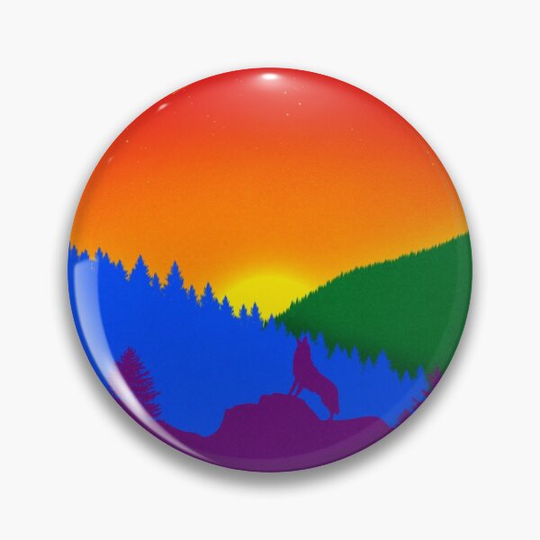 Item preview, Subtle Gay Pride Flag Landscape designed and sold by JustGottaDraw.