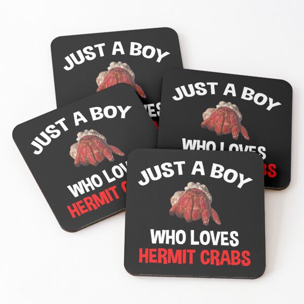 Item preview, Just A Boy Who Loves Hermit Crabs designed and sold by Cat Lady Designs.