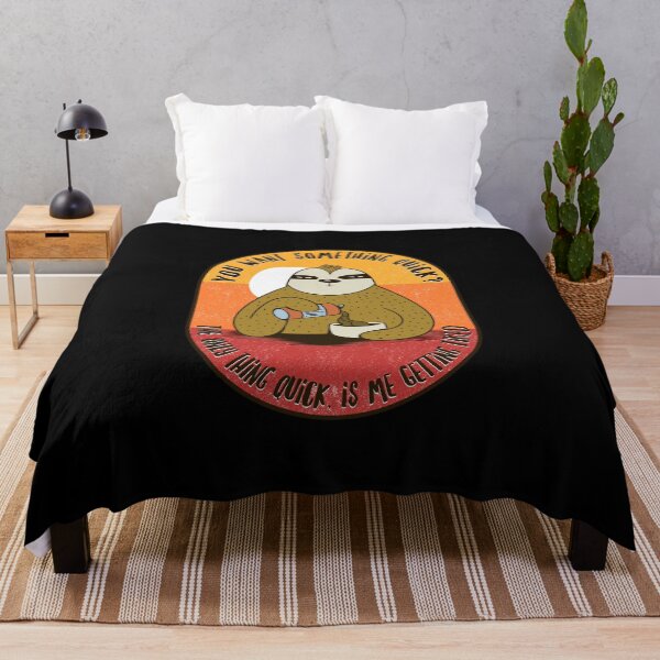 Item preview, Sloth sunset english You want something quick? The only thing quick is me getting tired designed and sold by 99vectors.