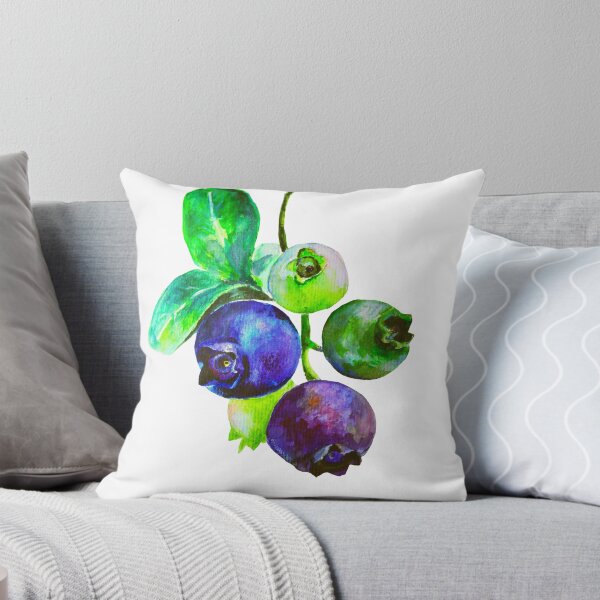 Item preview, Watercolor blueberries print  designed and sold by Sitenkovamary.
