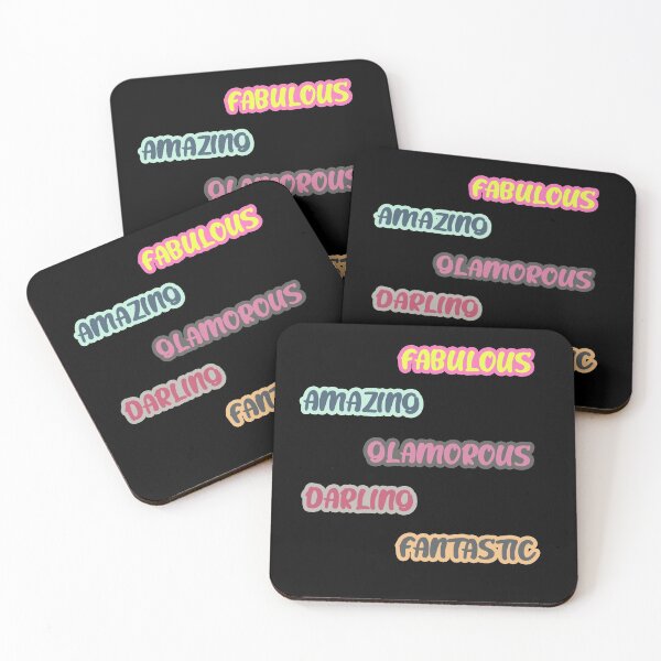Item preview, Fabulous, Amazing, Glamorous, Darling, Fantastic, Positive Words designed and sold by RomeoSketches.