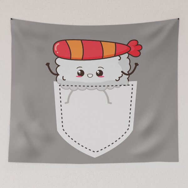 Aperçu de l'œuvre Kawaii Pocket Friends - Happy Sashimi créée et vendue par Costas-Designs.