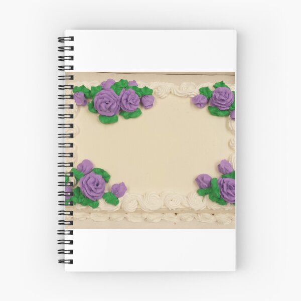 Item preview, White Cake With Purple Roses designed and sold by gailmariekern.