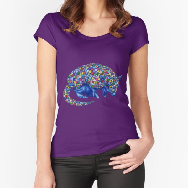 Mosaic Armadillo Fitted Scoop T-Shirt