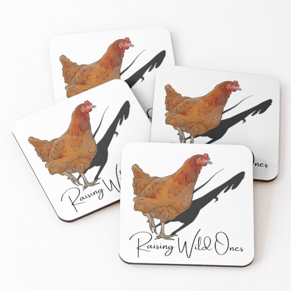Item preview, Raising Wild Ones, I raise wild things, Hen Dinosaurs, Cute little Henosaurs, for Chicken Whisperers designed and sold by Orianah.