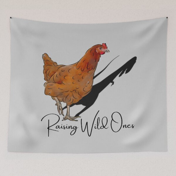 Item preview, Raising Wild Ones, I raise wild things, Hen Dinosaurs, Cute little Henosaurs, for Chicken Whisperers designed and sold by Orianah.