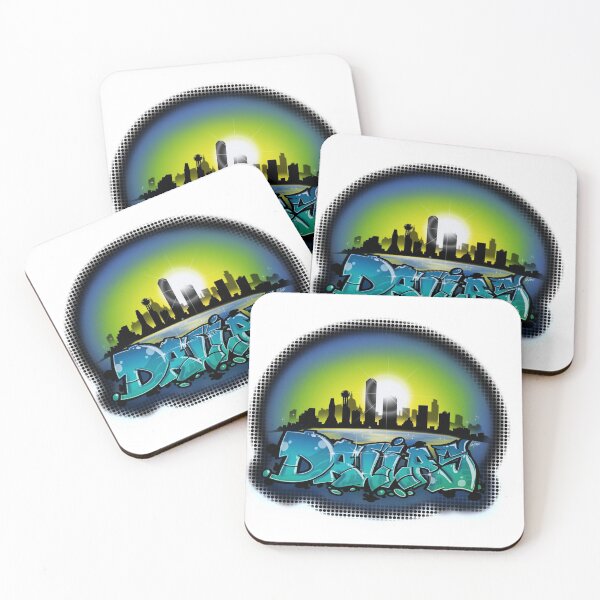 Item preview, Dallas skyline graffiti  designed and sold by cfurguson.