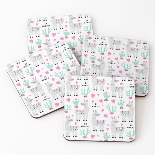 Item preview, Cute llama and cactus pattern designed and sold by della95.