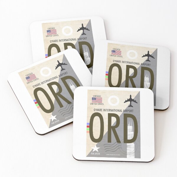 Item preview, O'HARE INTERNATIONAL AIRPORT CHICAGO Luggage Tag Baggage Tag Airport Code ORD CHICAGO ILLINOIS UNITED STATES USA designed and sold by kwiebe34.