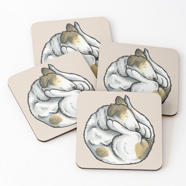 Item preview, Sleeping Borzoi puppy designed and sold by animalartbyjess.