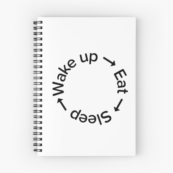 Item preview, Wake up - eat - sleep designed and sold by MariiaCreation.