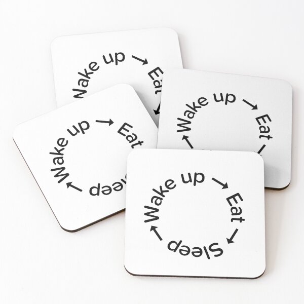 Item preview, Wake up - eat - sleep designed and sold by MariiaCreation.
