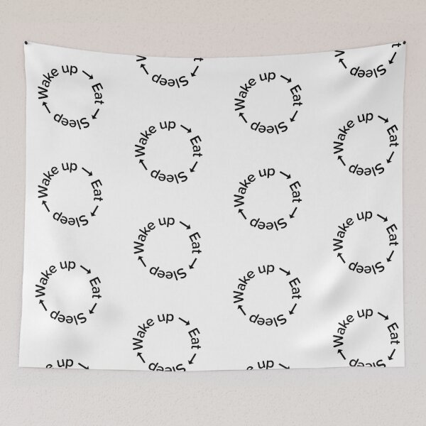 Item preview, Wake up - eat - sleep designed and sold by MariiaCreation.