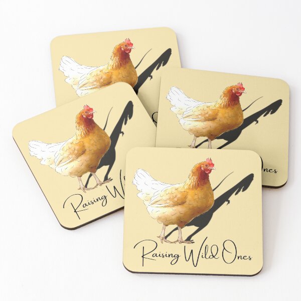 Item preview, Raising Wild Ones, I raise wild things, Hen Dinosaurs, Cute little Henosaurs, for Chicken Whisperers designed and sold by Orianah.