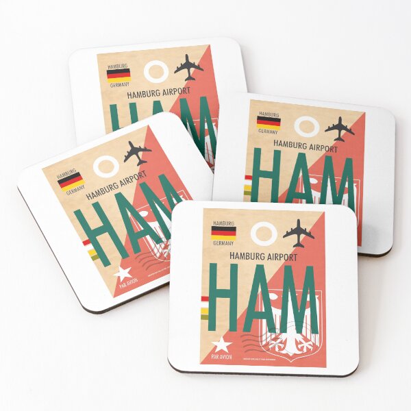 Item preview, HAMBURG AIRPORT HAM Luggage Tag Baggage Tag Airport Code GERMANY EUROPE designed and sold by kwiebe34.