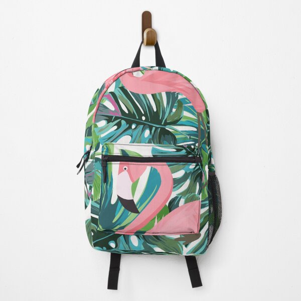 Item preview, Beautiful Flamingo with palm trees designed and sold by Tati Tamura.