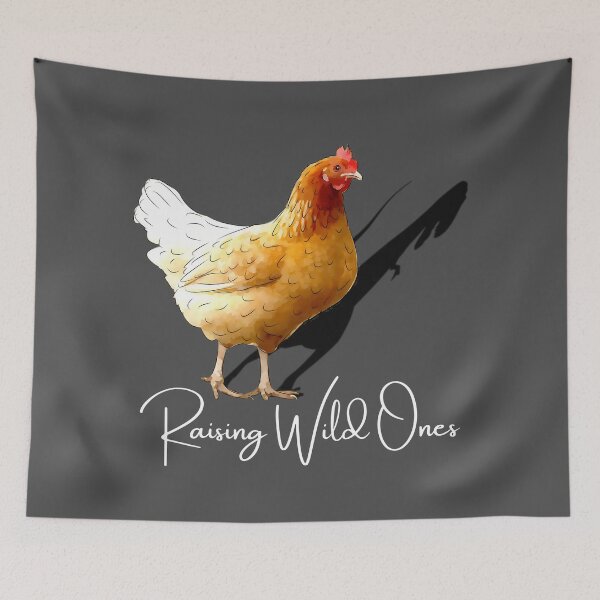 Item preview, Raising Wild Ones, I raise wild things, Hen Dinosaurs, Cute little Henosaurs, for Chicken Whisperers designed and sold by Orianah.