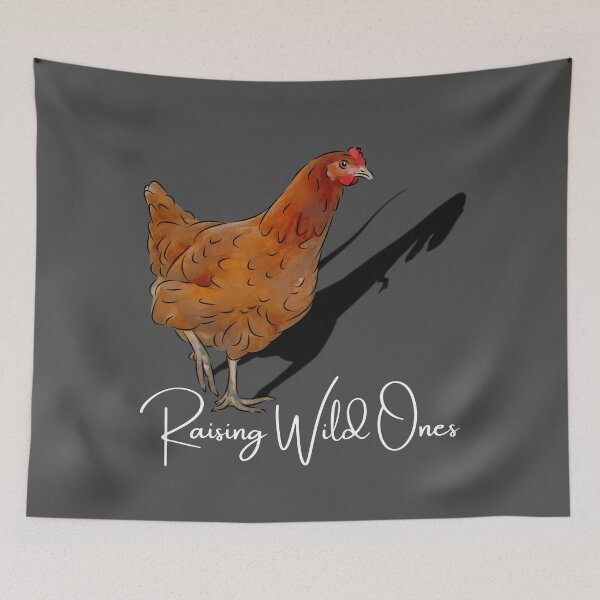 Item preview, Raising Wild Ones, I raise wild things, Hen Dinosaurs, Cute little Henosaurs, for Chicken Whisperers designed and sold by Orianah.