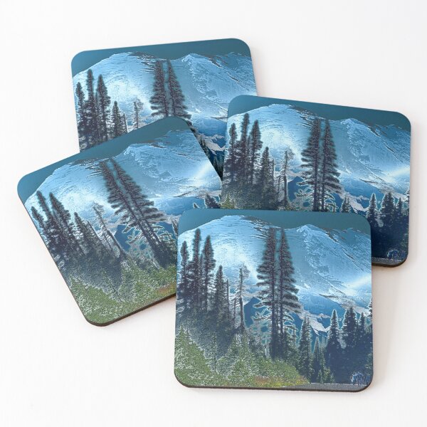 Item preview, Enchanted Mount Rainier Evening designed and sold by SeaChangeDesign.