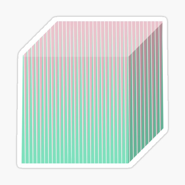 Item preview, Pink and Navy Green Kinetic Cube designed and sold by yayor.