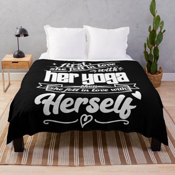Item preview, First she fell in love with her yoga, then she fell in love with herself designed and sold by Beefytee.