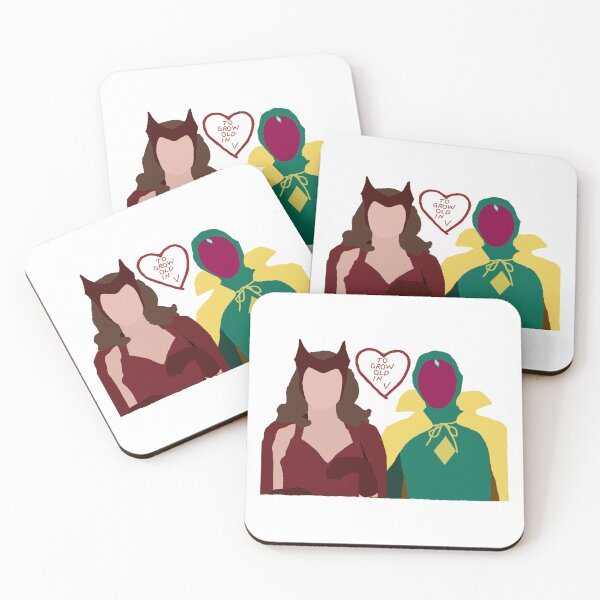 Item preview, Wanda and Vision (heart) designed and sold by dovetastic123.