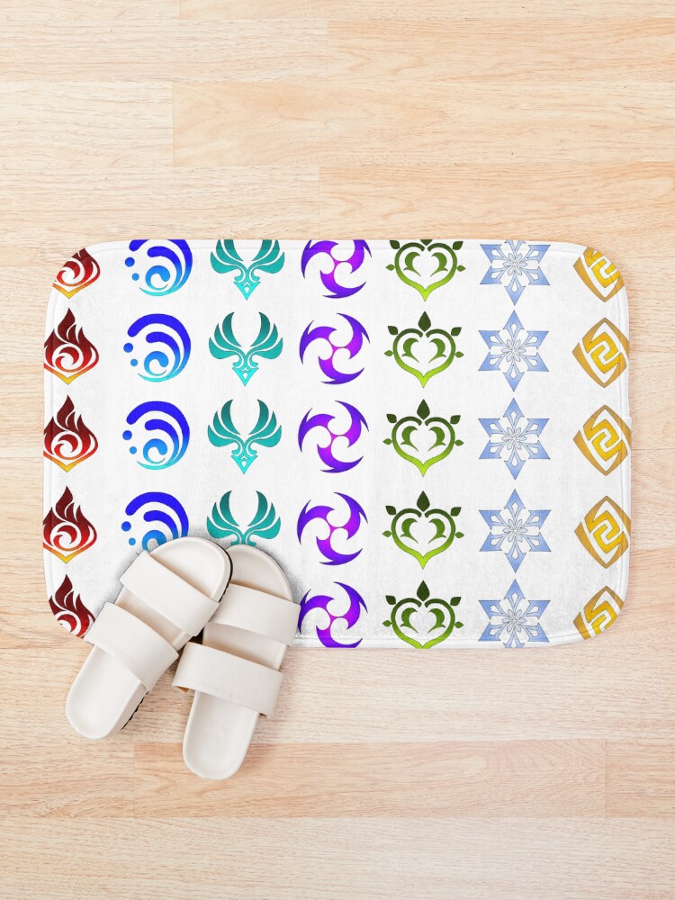  Genshin Impact Element Symbols Bath Mat For Sale By Kayla S Watkins 