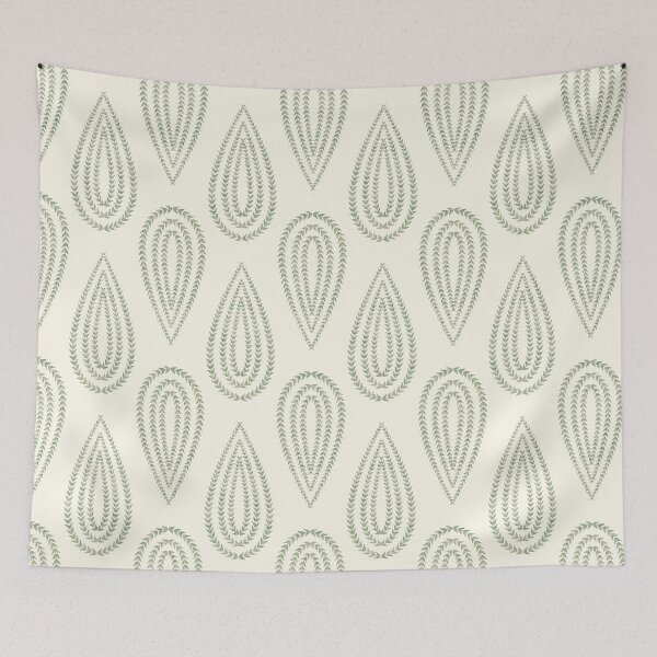 Item preview, Simple paisley teardrops_Ivory2 designed and sold by goldstar1930.