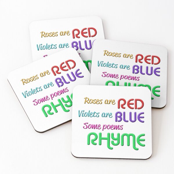 Item preview, Some poems rhyme - colorful funny poem designed and sold by TimeLady's Closet.